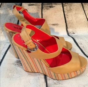 Kenneth Cole Sol Sistas Designer Wedge Heels